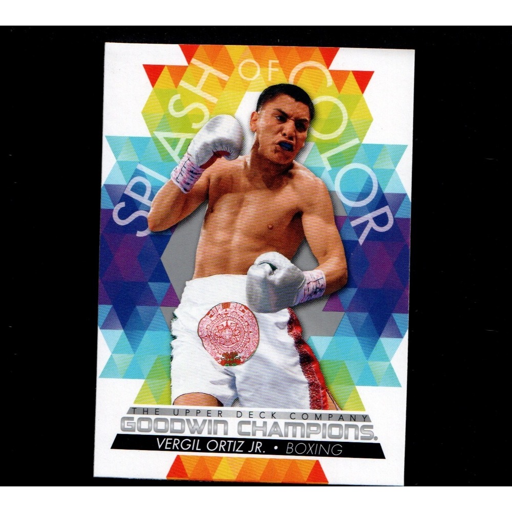 2022 Upper Deck Goodwin Champions Splash of Color #118 Vergil Ortiz Jr. Boxing